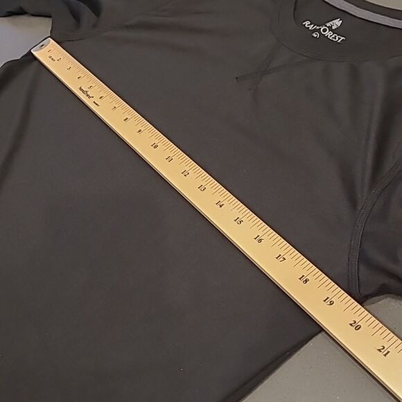 Rainforest sz M black long-sleeved t shirt - Picture 6 of 8